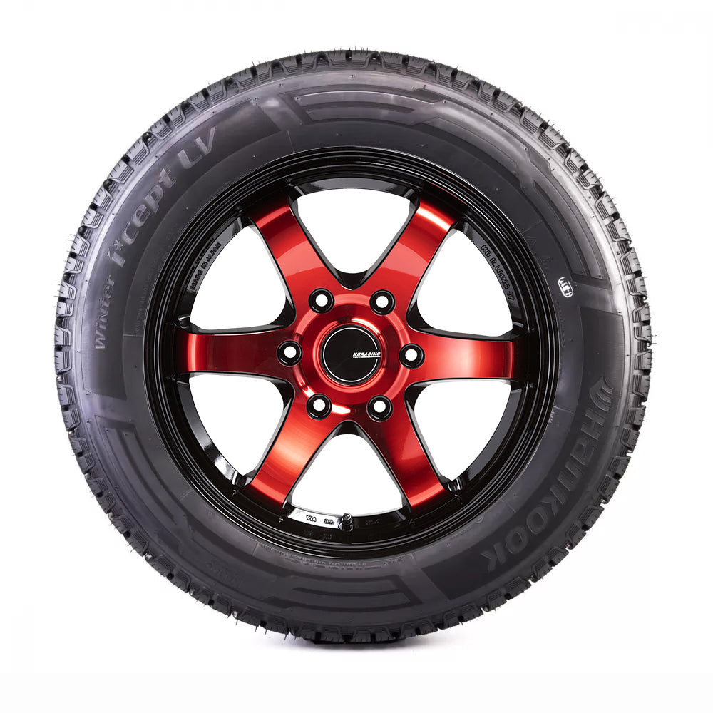 KBRACING17 × スタッドレスタイヤ ホイール4本セット HANKOOK WINTER ICEPT LV RW12