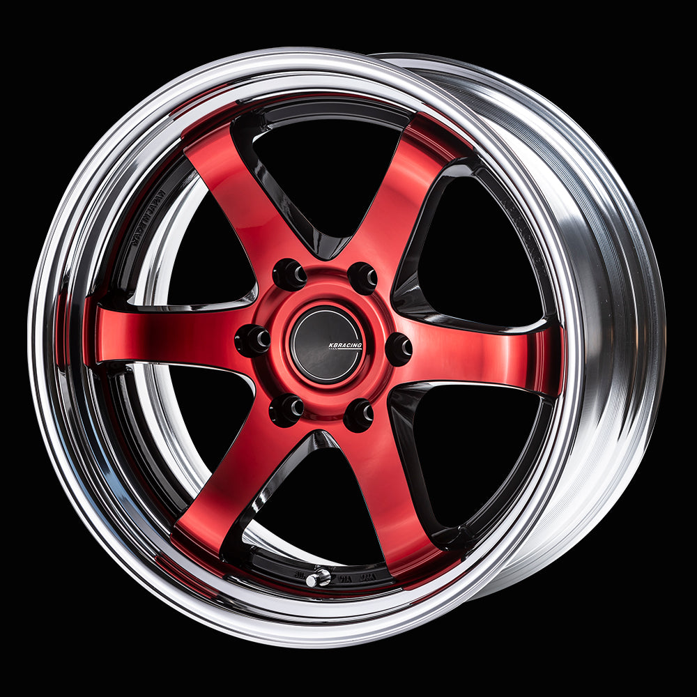 KBRACING2 2ピースホイール 18inch〈リバースリム〉4本セット【BUANJAPAN】