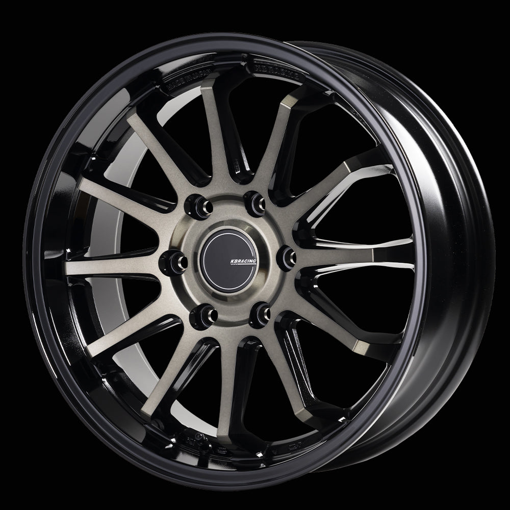 KBRACING S-12 × YOKOHAMA PARADA PA03 タイヤホイール4本セット【ホワイトレター】