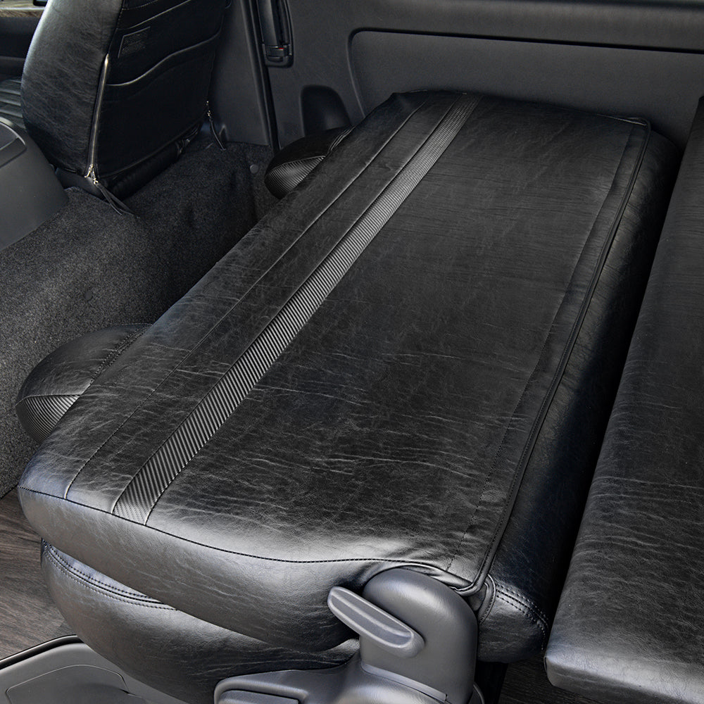 ヴィンテージレザーシートカバー カーボンアクセント