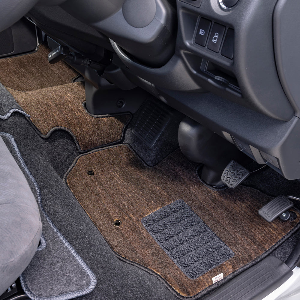 ワゴンGL用 フロアマット【ダークウッド柄】