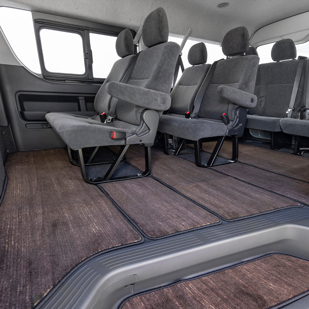 ワゴンGL用 フロアマット【ダークウッド柄】