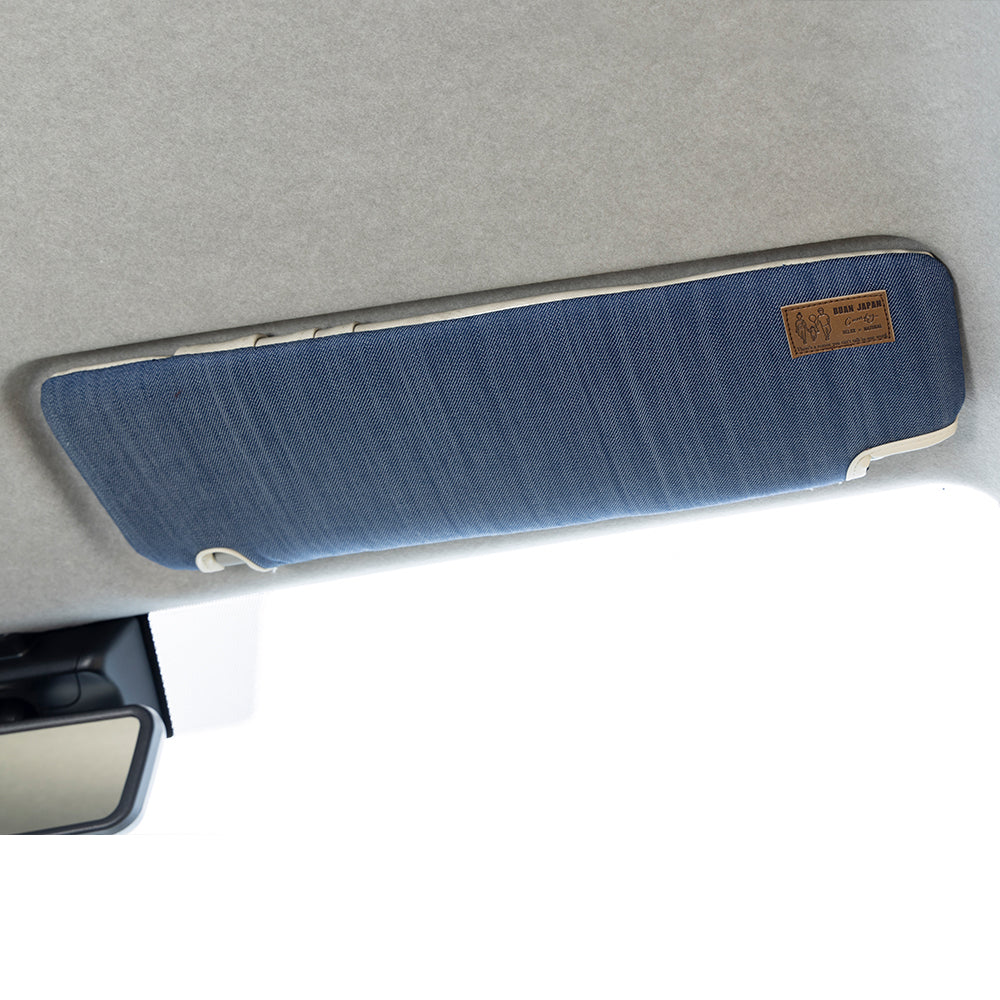 Sun visor cover for standard body