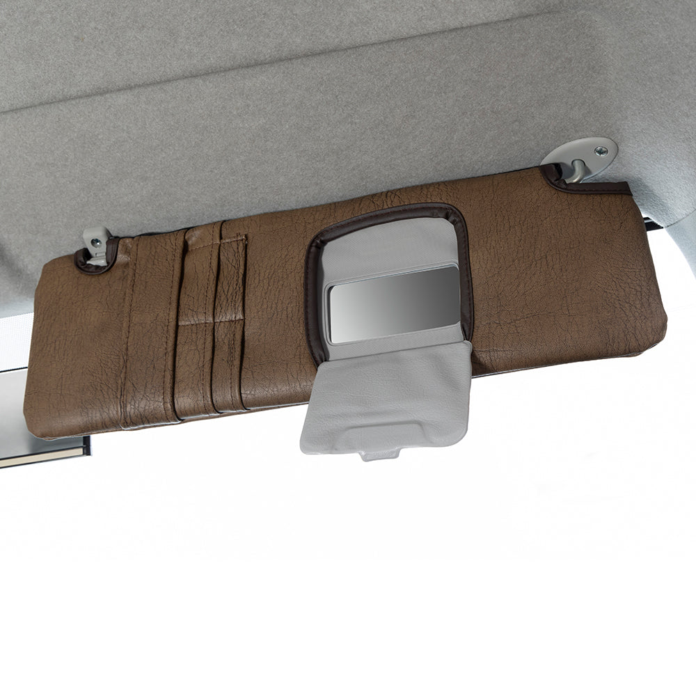 Sun visor cover for standard body