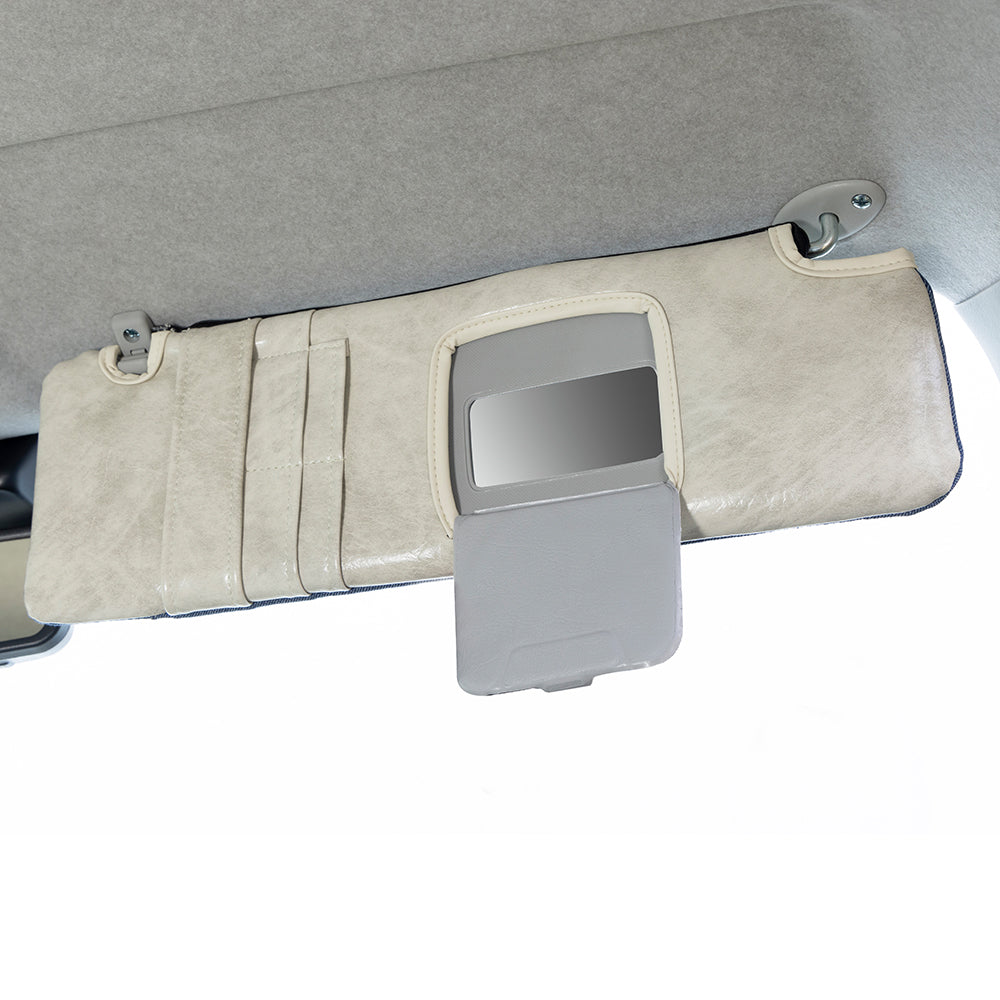 Sun visor cover for standard body