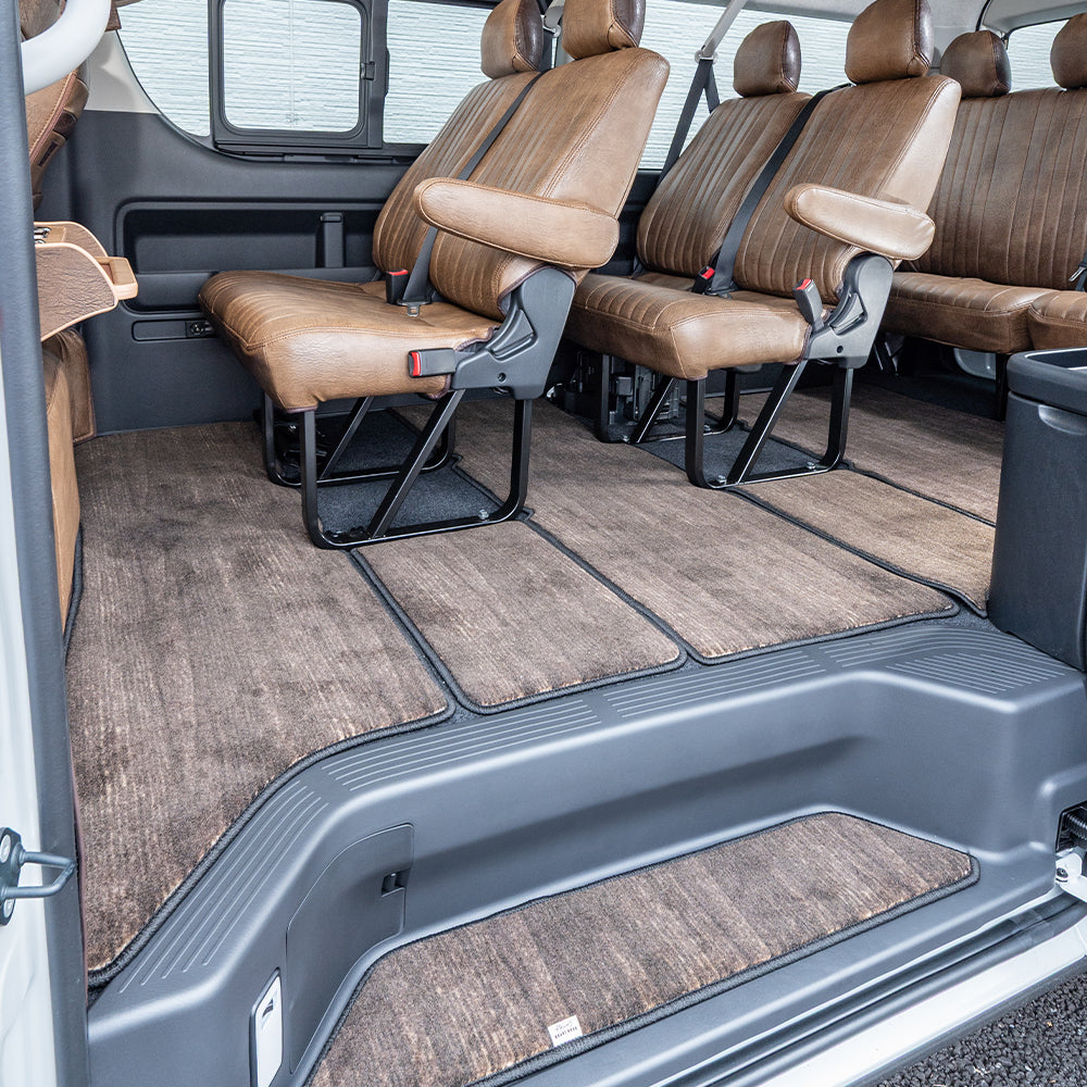 ワゴンGL用 フロアマット【ダークウッド柄】