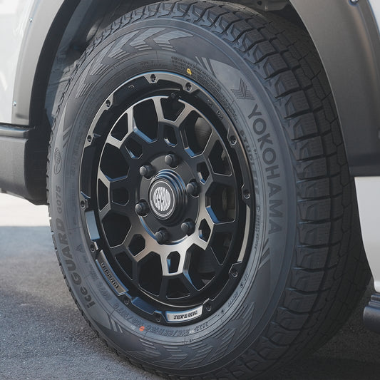 RUGGED ROCK スタッドレスタイヤセット4本【ヨコハマアイスガードG075】