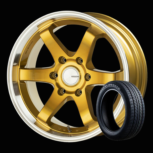 KBRACING18 MAX × オーレンカウンター タイヤホイール4本セット【ブラックレター】
