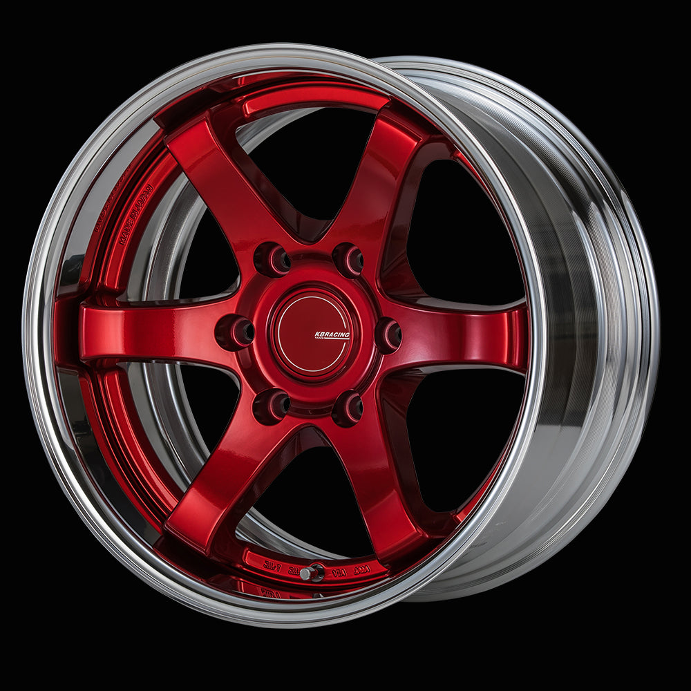 KBRACING2 2 Piece Wheels 17inch <Rever Slim> 4pcs set [BUANJAPAN]