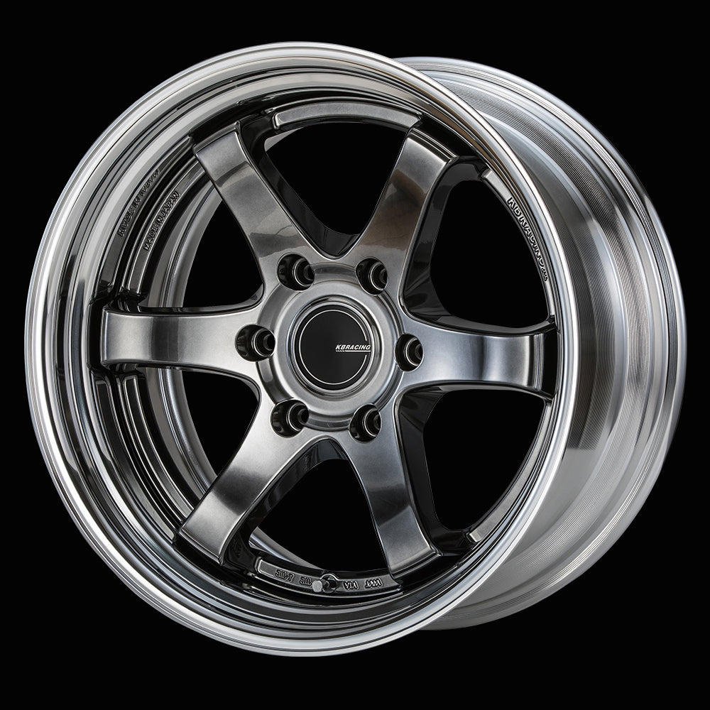 KBRACING2 2 Piece Wheels 17inch <Rever Slim> 4pcs set [BUANJAPAN]