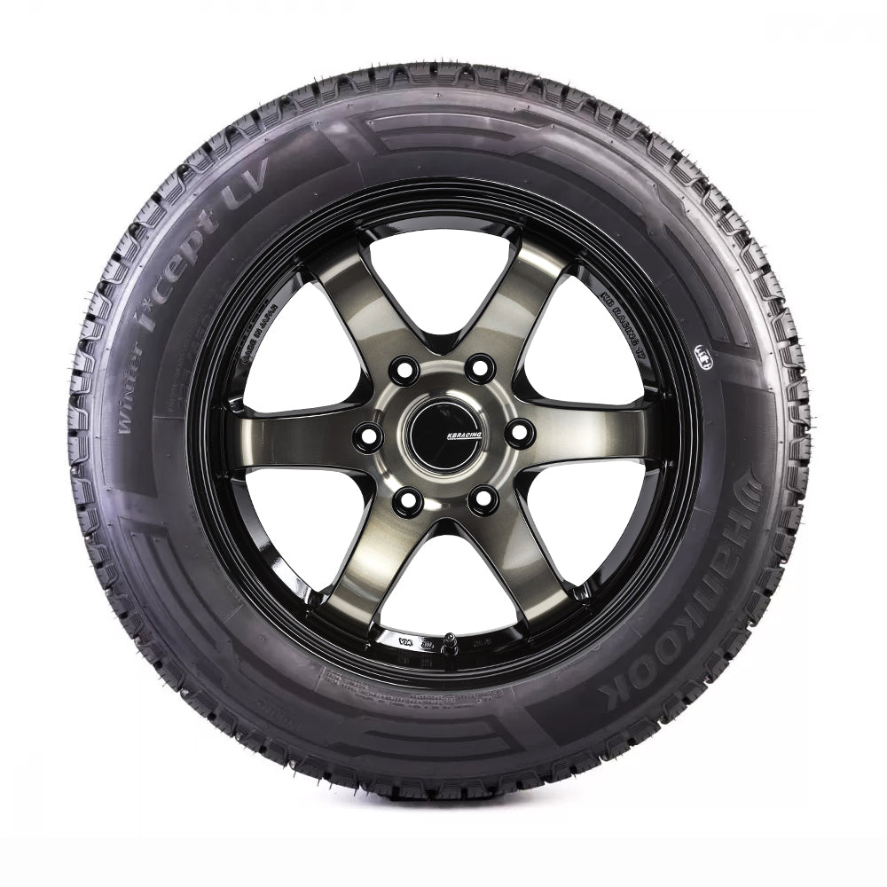 KBRACING17 × スタッドレスタイヤ　ホイール4本セット　HANKOOK WINTER ICEPT LV RW12