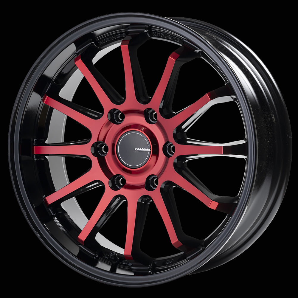 KBRACING S-12 × YOKOHAMA PARADA PA03 タイヤホイール4本セット【ホワイトレター】