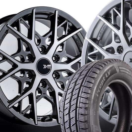 KBRACING17 × スタッドレスタイヤ　ホイール4本セット　HANKOOK WINTER ICEPT LV RW12 (コピー)