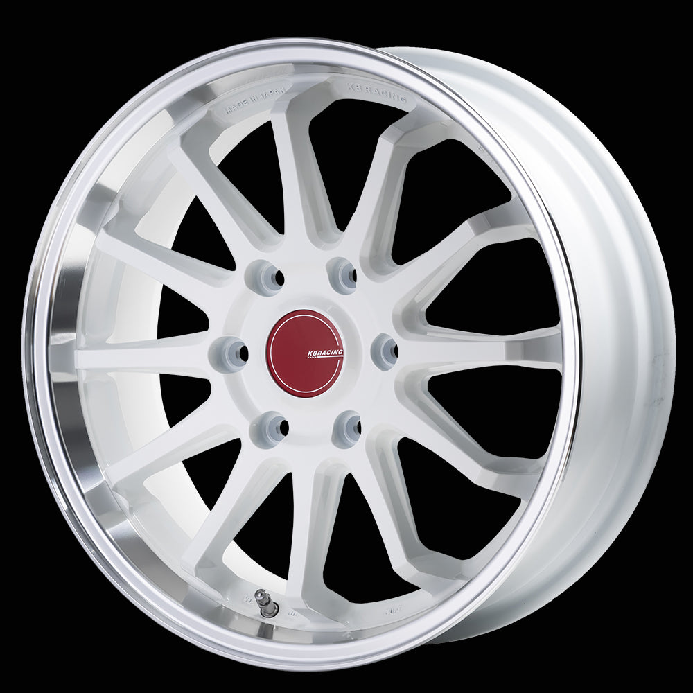 KBRACING S-12 × YOKOHAMA PARADA PA03 タイヤホイール4本セット【ホワイトレター】